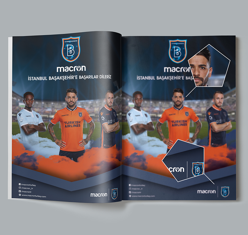 Football Club Magazine Ad Page Design