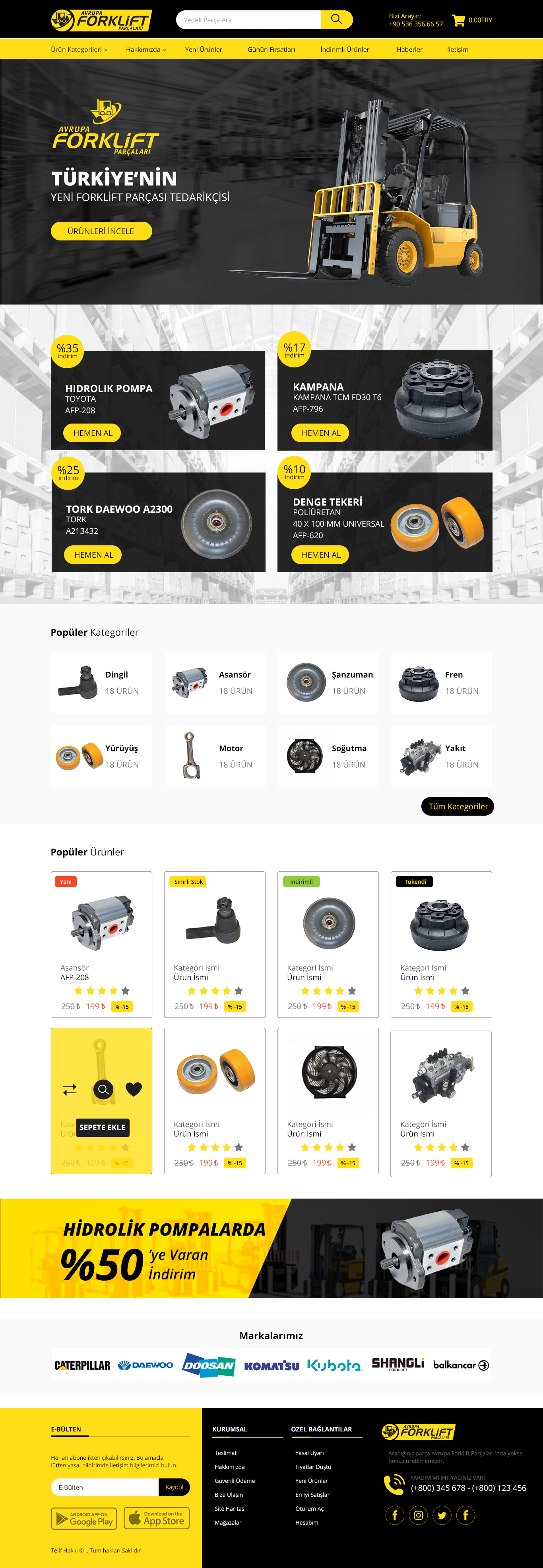 Forklift Ecommerce Design